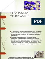 historia de la mineralogia