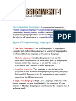 Task 1:: Programming Language