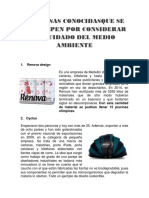 Empresas conocidas que se preocupen por considerar el cuidado del Medio Ambiente