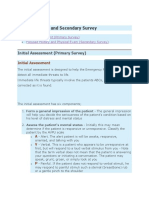 Initial Assessment and Secondary Survey Guide