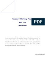 Treasury Working Paper: 2009 - 02 March 2009