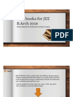 Best Books For JEE B.Arch 2018
