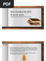 Best Books For JEE B.Arch 2018