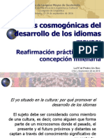 Desarrollo de Los Idiomas Mayas y Cosmogonía