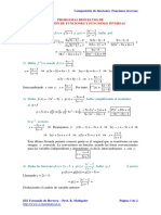 Problemas Resueltos de Composicion de Funciones y Funciones Inversas