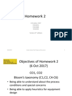 Homework 2: 6 October 2017 EH2205A EH2206B EH2205I Turton (4 Edition)