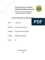 Ley 27785 Trabajo de Auditoria de Gestion