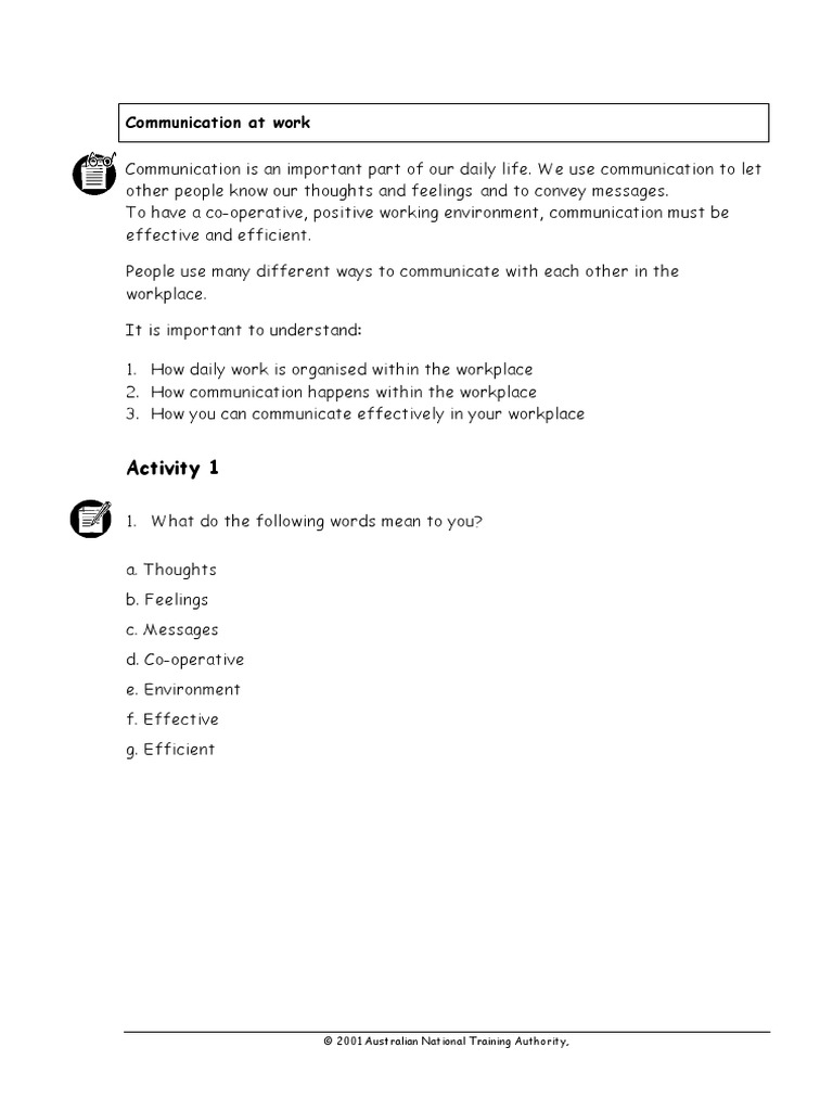 Communication at Work Soft Skills PDF | PDF | Nonverbal Communication ...