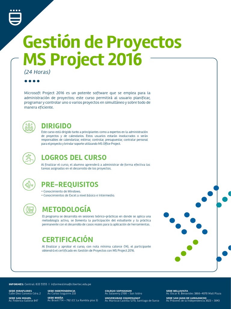 Curso de Gestión de Proyectos con MS Project | PDF | Gestión de ...