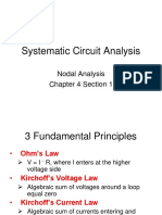 Systematic Circuit Analysis: Nodal Analysis Chapter 4 Section 1