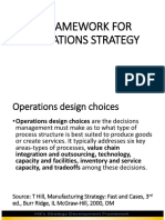 A Framework For Operations Strategy