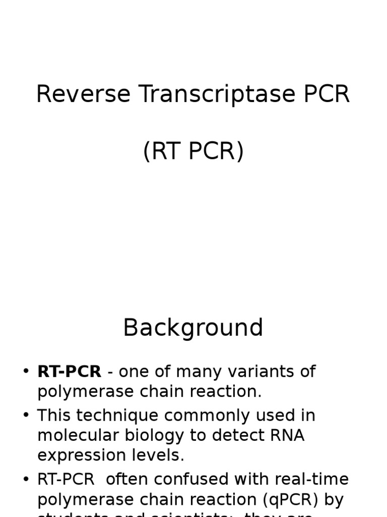 Reverse Transcriptase PCR | PDF