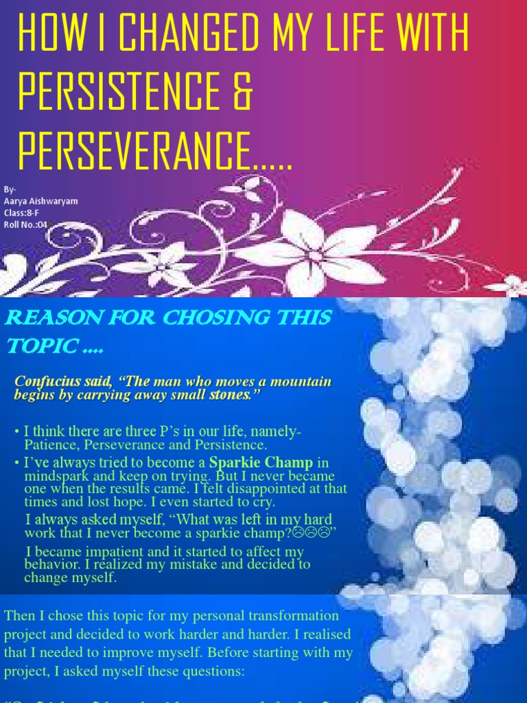 Personal Transformation Project | PDF | Psychology | Psychological Concepts