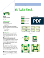 Celtic Twist Block: Cutting Instructions