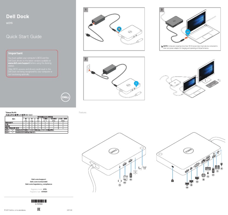 Dell Dock Wd15 Setup Guide2 en Us