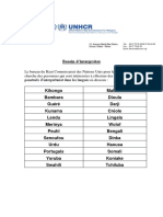 Liste Des Langues Recherchées