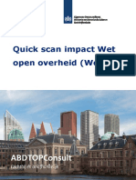 Quick Scan Impact Wet Open Overheid Woo