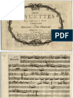 Vidigal Manuel Josè Seis Minuettes para Guitarra e Baxo 1796