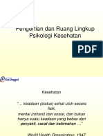 Psikologi Kesehatan Pertemuan 1