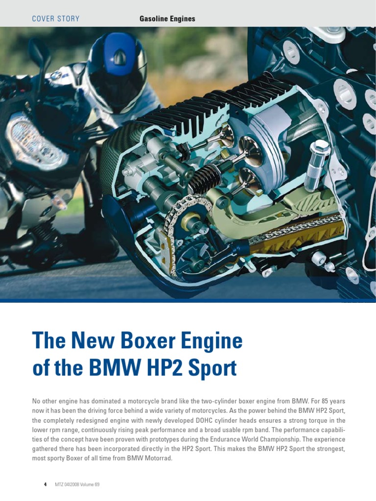 MTZ-2008-04 - The New Boxer Engine of The BMW HP2 Sport | PDF ...