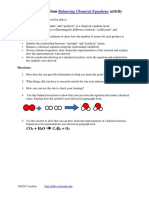 Balancing Chemical Equations Student Directions