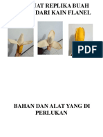 Membuat Replika Buah Pisang Dari Kain Flanel