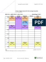Magnus-Cole Learning Community Schedule (KI01)