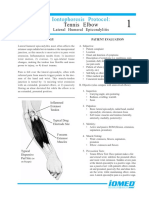 1. Iontophoresis TENNIS ELBOW (Lateral Humeral Epicondylitis)