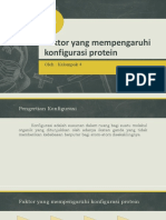 Faktor Yang Mempengaruhi Konfigurasi Protein