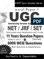 QuickNET UGC NET Paper1 6000MCQs SureSuccessSeries
