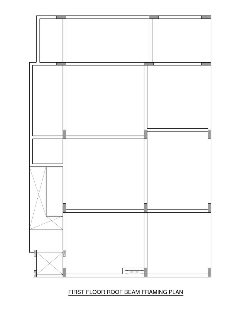 First Floor Roof Beam Framing Plan | PDF