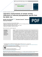 Laboratory Measurements of Remote Sensing Re Ectance of Selected Phytoplankton Species From The Baltic Sea