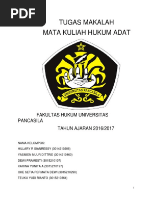 Tugas Makalah Hukum Adat 2 3