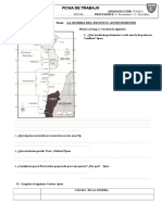 Ficha de Trabajo La Guerra Con Chile