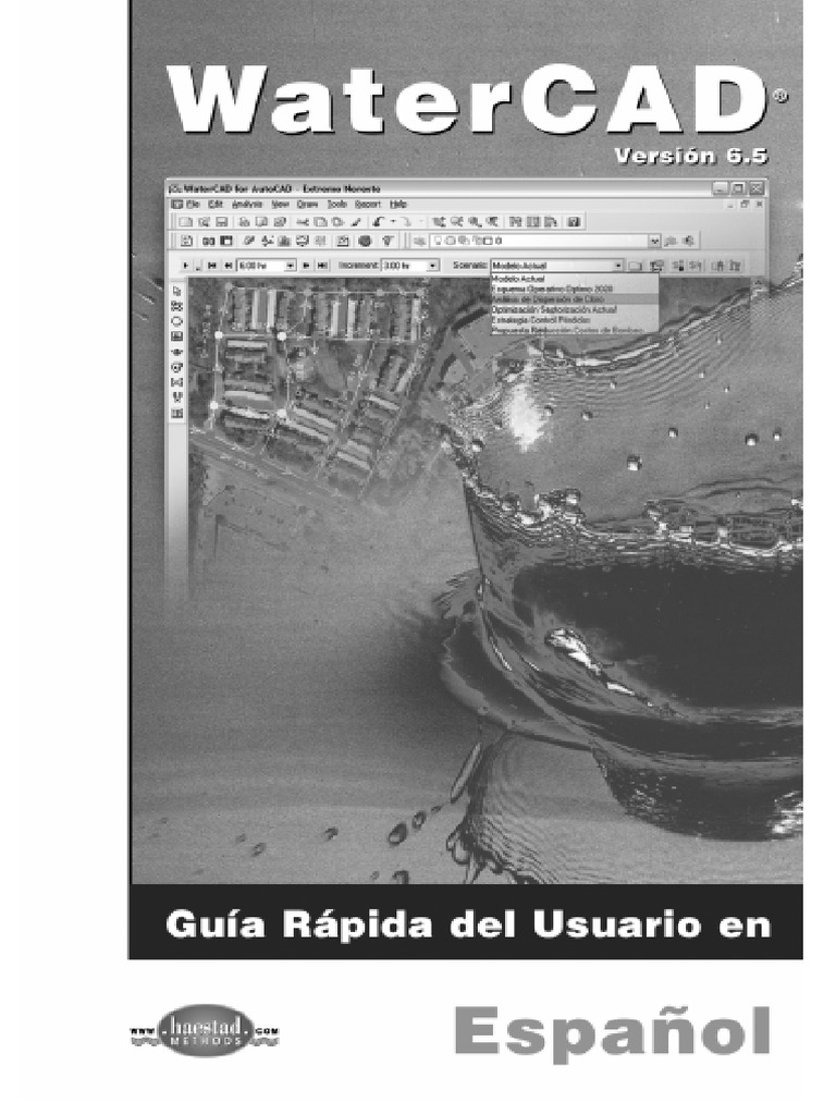Manual - WaterCad 6.5 Esp PDF | PDF | Descarga (hidrología) | Bomba