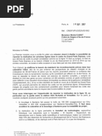 Lettre de Valérie Pécresse au préfet d'Ile-de-France, Michel Cadot