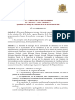 Reglamento de Régimen Interno de La Facultad de Filología Aprobado en Consejo de Gobierno de 16 de Diciembre de 2004