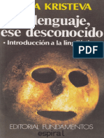 El Lenguaje, Ese Desconocido [Julia Kristeva]