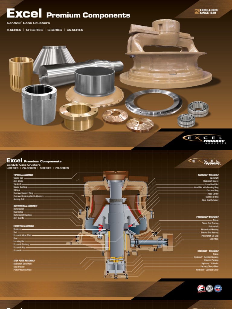 Sandvik Cone Crusher Ponents E Casting Metalworking Gear