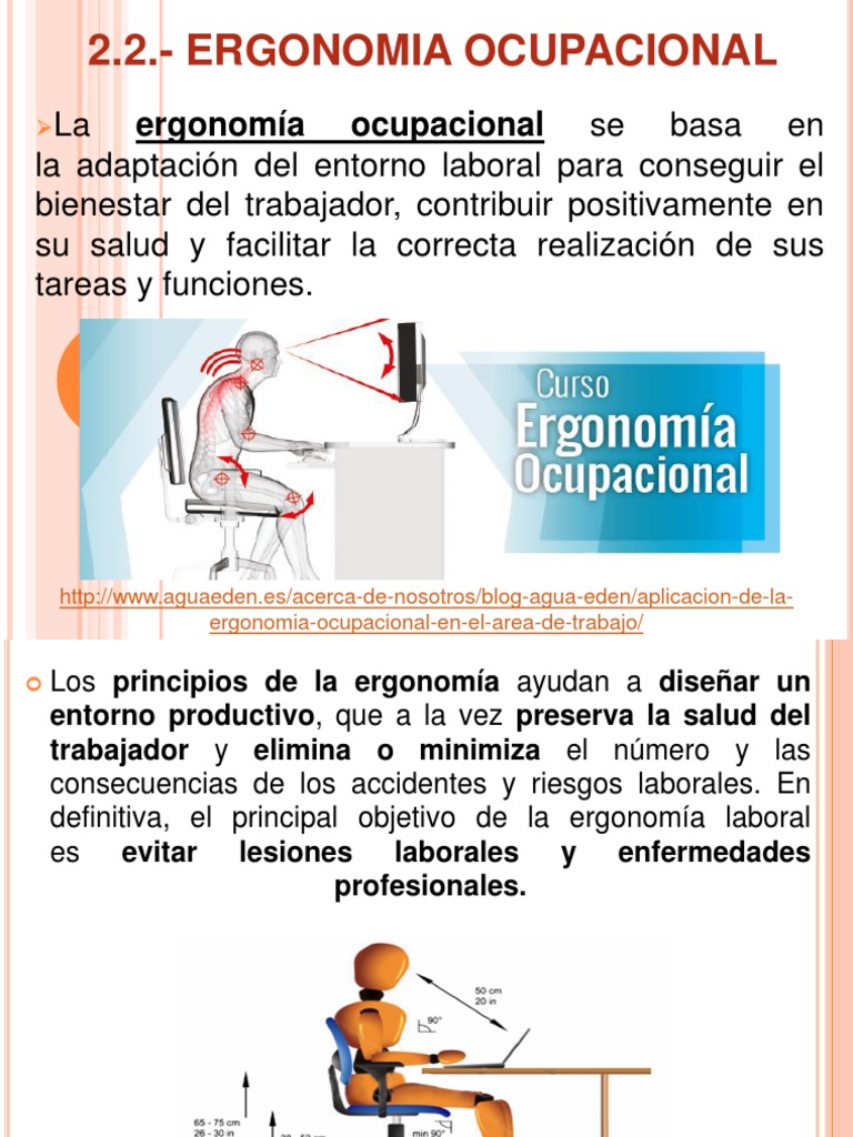 2.2. Ergonomia Ocupacional Factores humanos y ergonomía