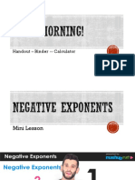 2 5 Mini Lesson 1 - Negative Exponents