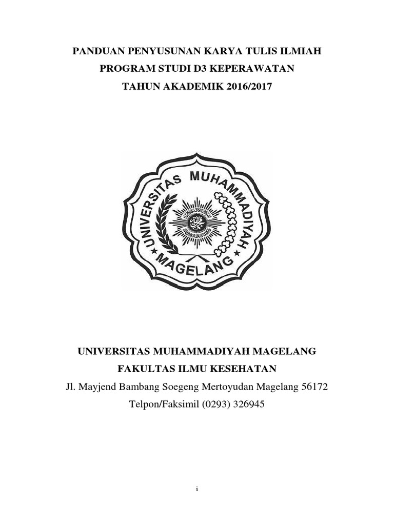 Panduan Kti D3 Keperawatan 2017 Pdf