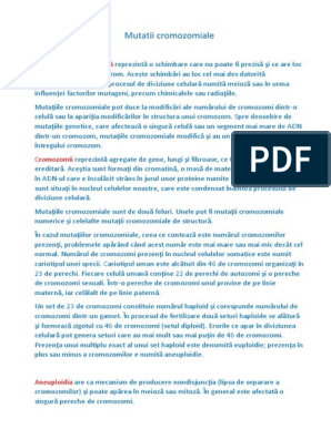 Mutatii Cromozomiale PDF