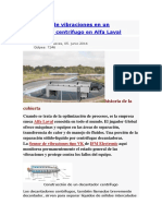 Monitoreo de Vibraciones en Un Decantador Centrífugo en Alfa Laval