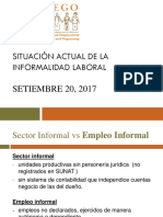 Situación Actual de La Informalidad Laboral