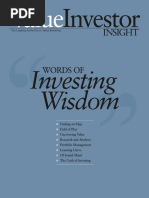 Value Investor Insight - Words of Wisdom PDF