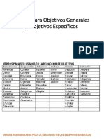 Verbos para Objetivos Generales y Objetivos Específicos.pptx