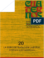 Cuaderno 20 - Artículo Flexibilización Laboral