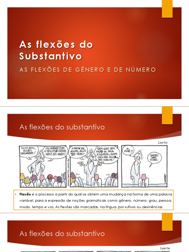 Flexões Do Substantivo | PDF | Plural | Gênero