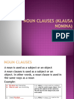 Noun Clauses (Klausa Nomina)